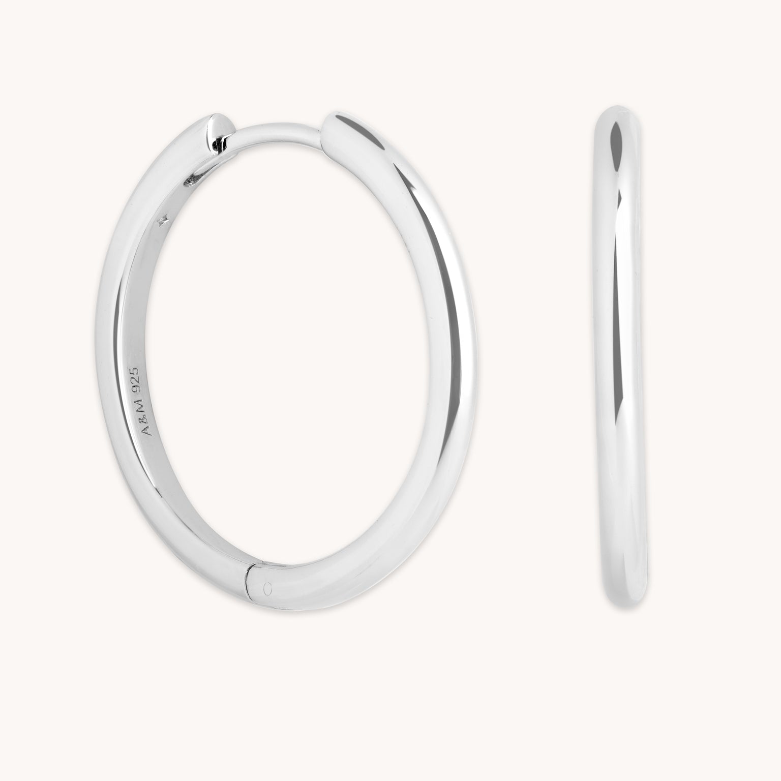 Essential Large Hoops in Silver-Astrid &amp; Miyu