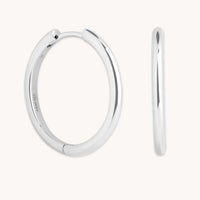 Essential Large Hoops in Silver-Astrid &amp; Miyu