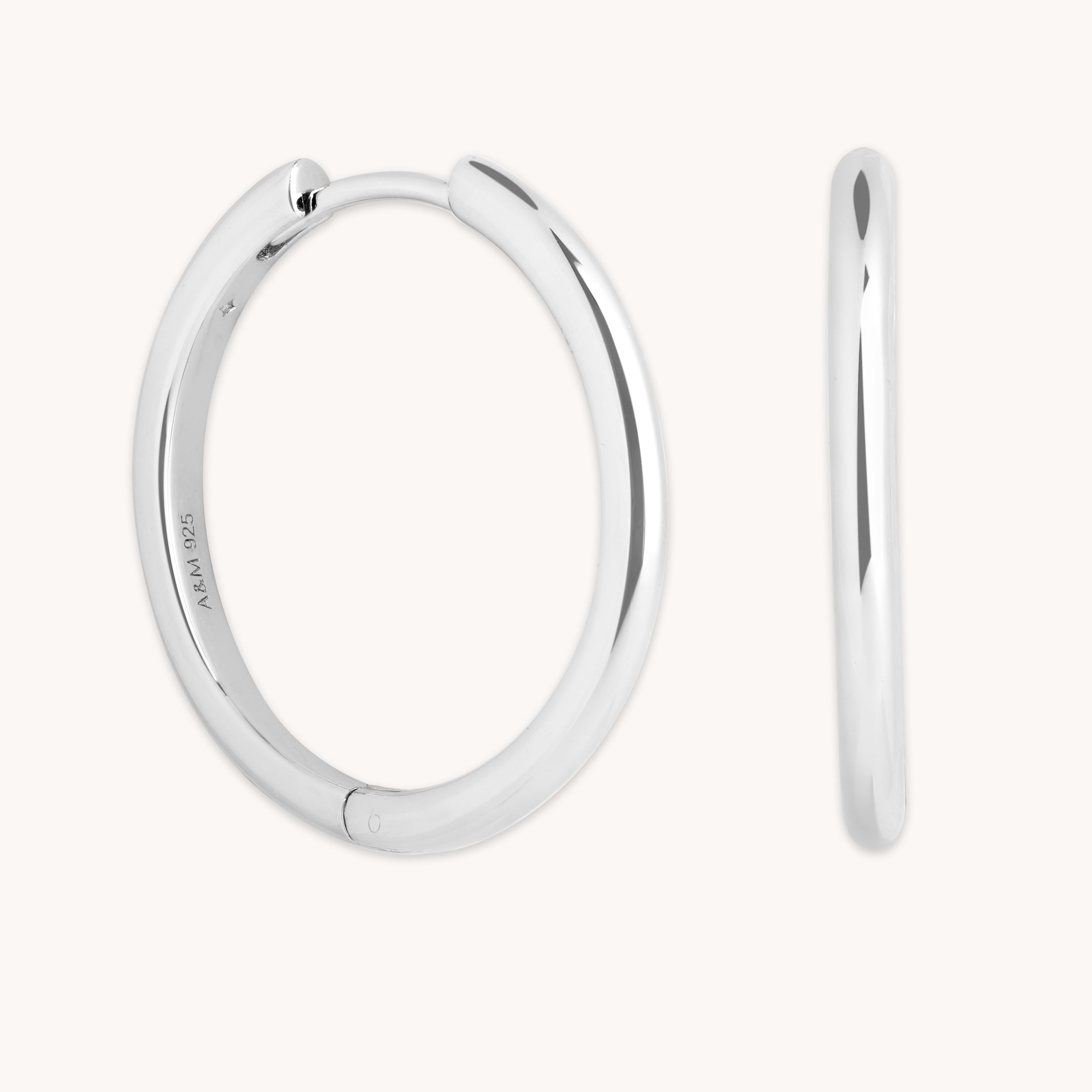Essential Large Hoops in Silver-Astrid &amp; Miyu