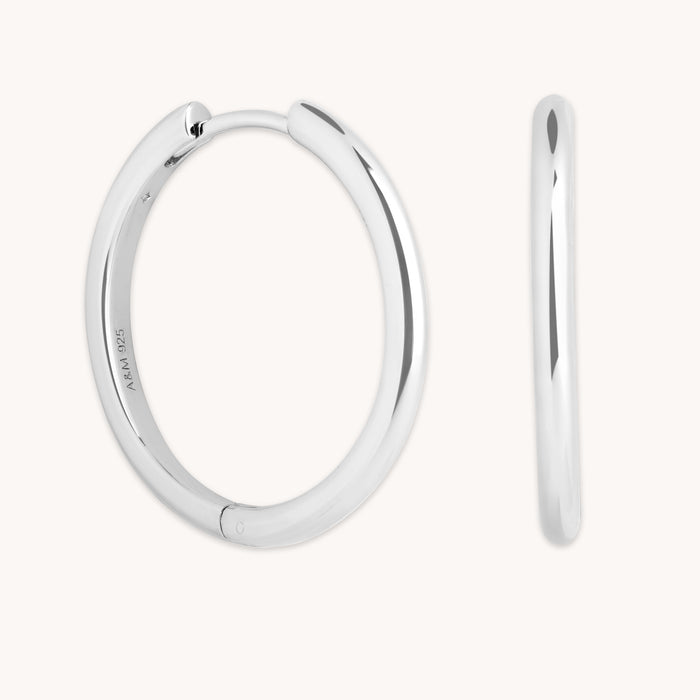 Essential Large Hoops in Silver-Astrid &amp; Miyu
