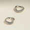 Wave Crystal Huggies in Silver-Astrid &amp; Miyu