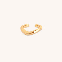 Wave Ear Cuff in Gold-Astrid & Miyu