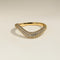 Wave Crystal Ring in Gold
