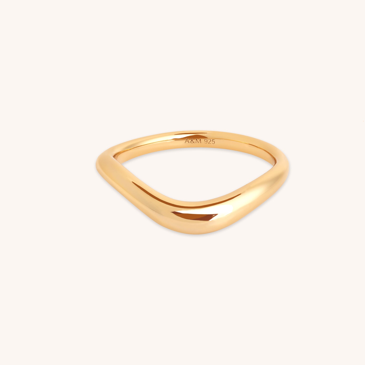 Wave Ring in Gold-Astrid &amp; Miyu