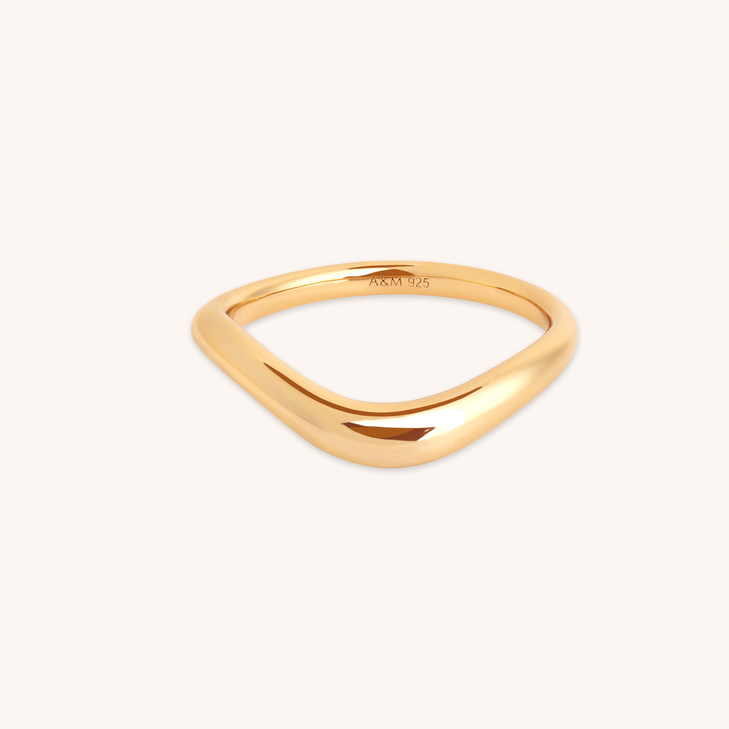 Wave Ring in Gold-Astrid &amp; Miyu