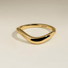 Wave Ring in Gold