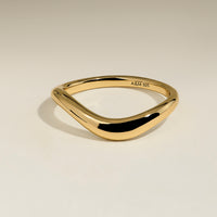 Wave Ring in Gold