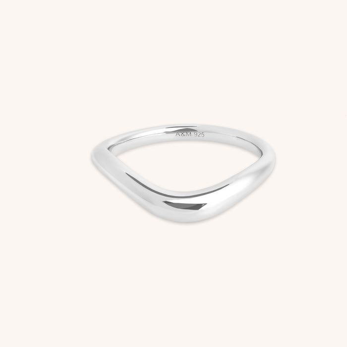 Wave Ring in Silver-Astrid &amp; Miyu