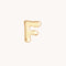 F Initial Click Charm in Solid Gold-Astrid &amp; Miyu