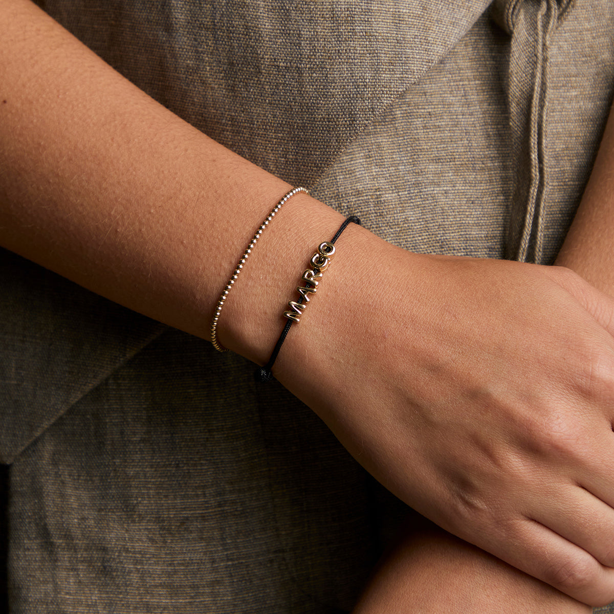 G Initial Click Charm in Solid Gold-Astrid &amp; Miyu