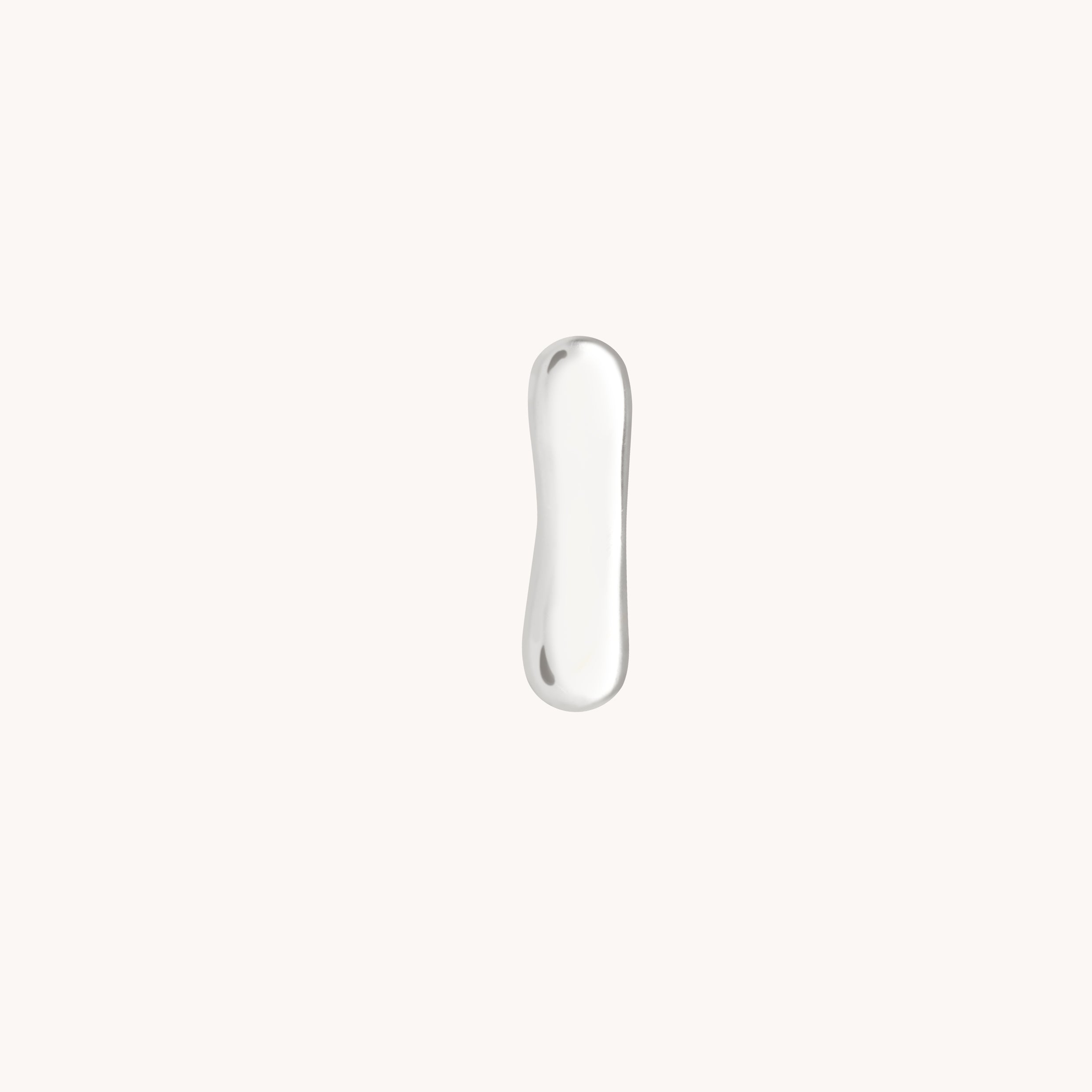 I Initial Click Charm in Solid White Gold-Astrid &amp; Miyu