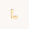 L Initial Click Charm in Solid Gold-Astrid &amp; Miyu