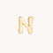 N Initial Click Charm in Solid Gold-Astrid &amp; Miyu