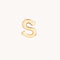 S Initial Click Charm in Solid Gold-Astrid &amp; Miyu