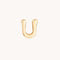 U Initial Click Charm in Solid Gold-Astrid &amp; Miyu