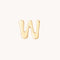 W Initial Click Charm in Solid Gold-Astrid &amp; Miyu