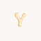 Y Initial Click Charm in Solid Gold-Astrid &amp; Miyu