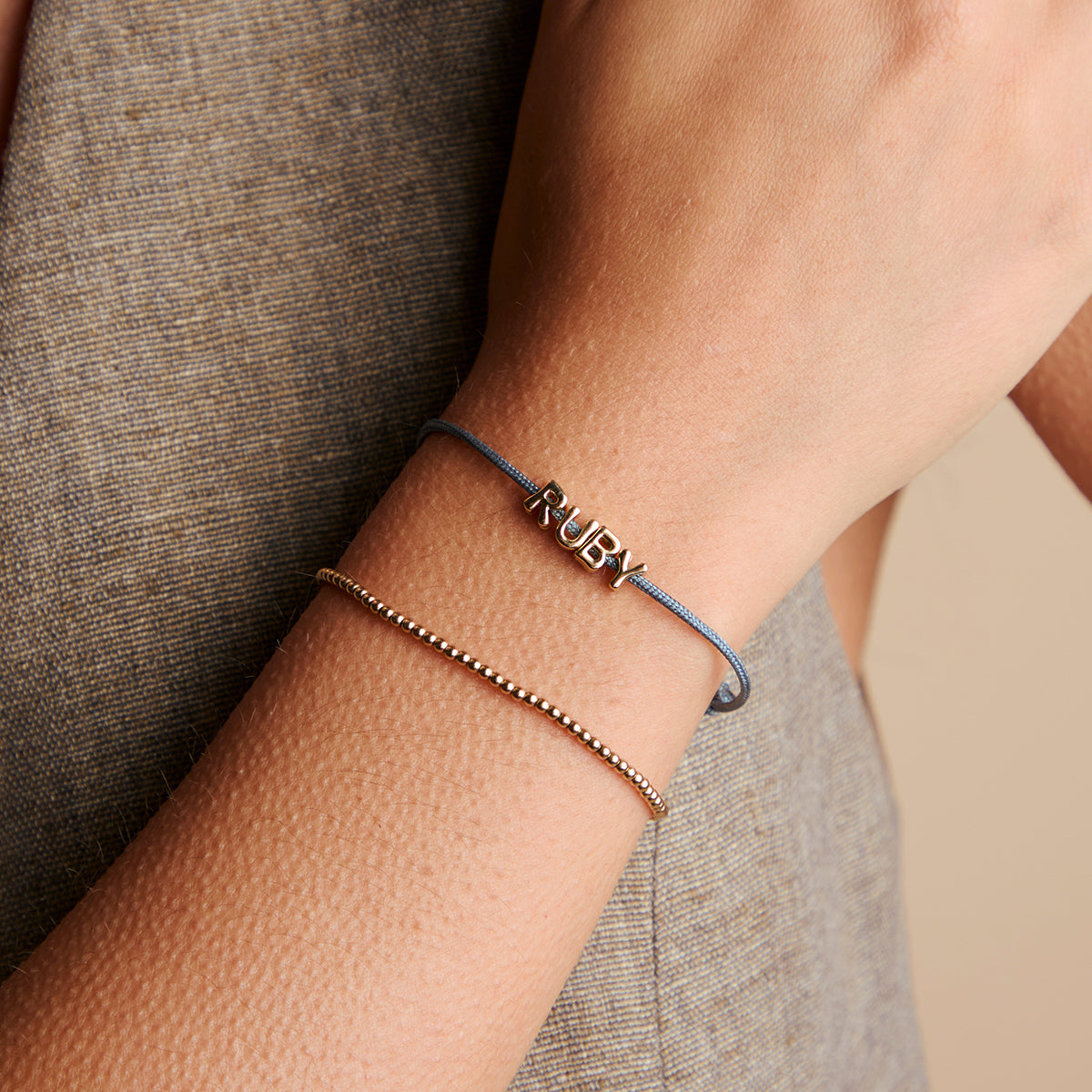 Y Initial Click Charm in Solid Gold-Astrid &amp; Miyu
