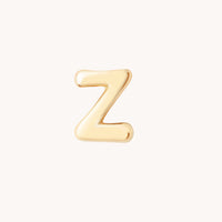 Z Initial Click Charm in Solid Gold-Astrid &amp; Miyu