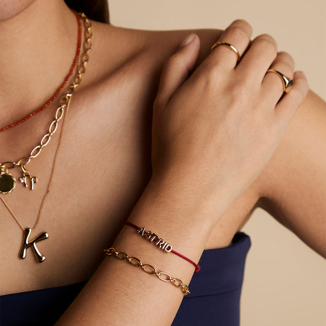 Story Strand Bracelet in Red-Astrid & Miyu