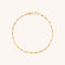Molten Bar Chain Bracelet in Solid Gold-Astrid &amp; Miyu
