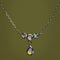 Opal Cluster Pendant in Solid White Gold-Astrid &amp; Miyu
