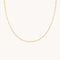 Molten Bar Chain Necklace in Solid Gold-Astrid &amp; Miyu