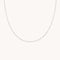 Molten Bar Chain Necklace in Solid White Gold-Astrid &amp; Miyu