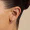 Moonstone Cluster Hoops in Gold-Astrid &amp; Miyu