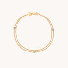 Opal Charm Double Bracelet in Gold-Astrid &amp; Miyu