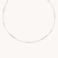 Molten Pearl Necklace in Silver-Astrid &amp; Miyu