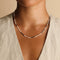 Molten Pearl Necklace in Silver-Astrid &amp; Miyu
