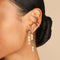 Molten Pearl Drop Studs in Silver-Astrid &amp; Miyu