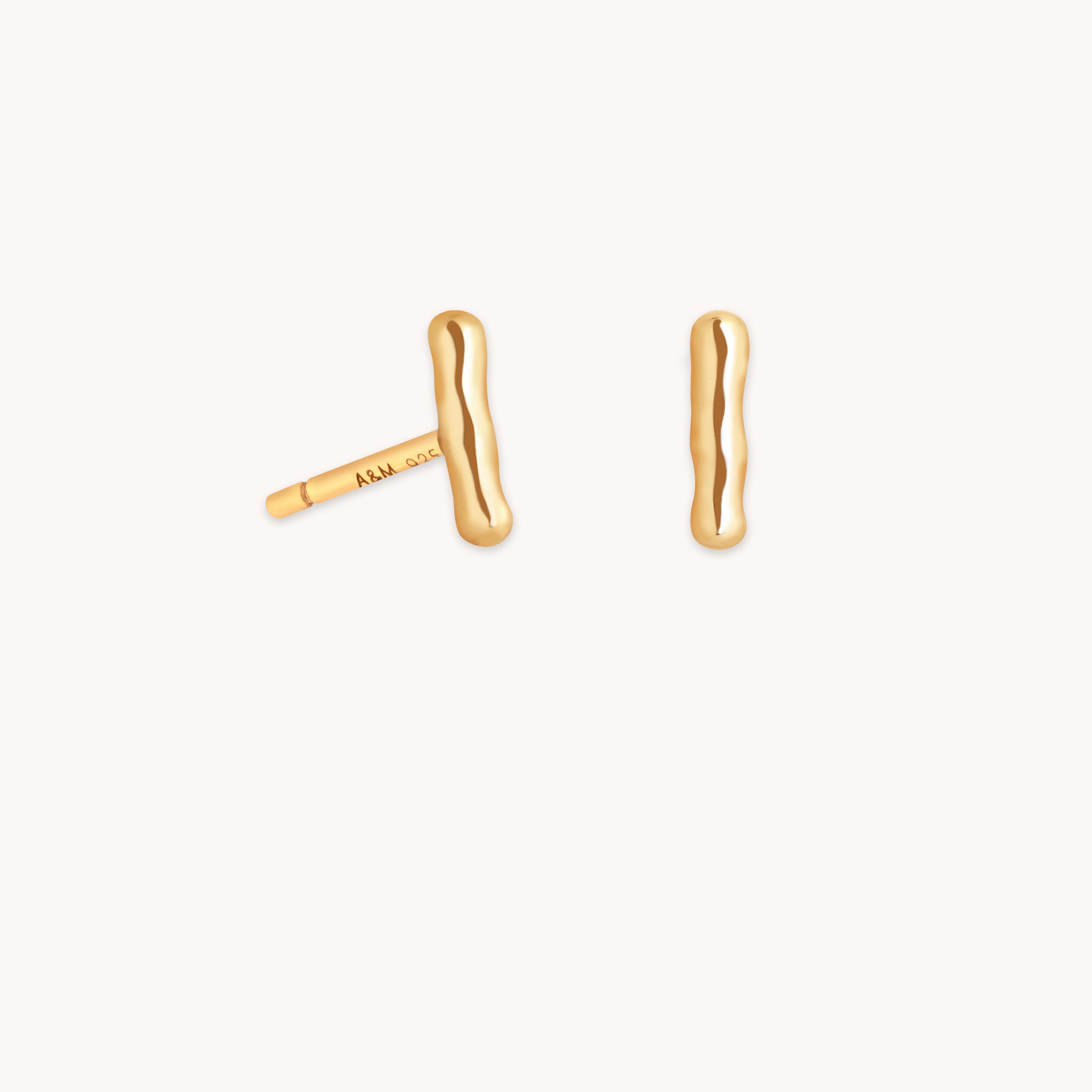 Molten Bar Studs in Gold-Astrid &amp; Miyu