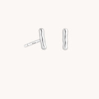 Molten Bar Studs in Silver-Astrid &amp; Miyu