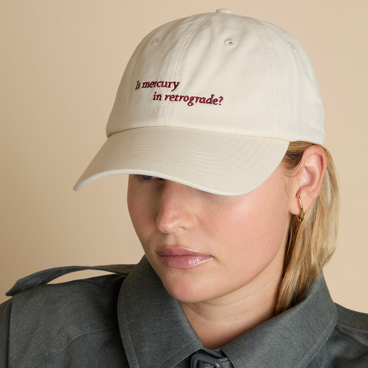 Mercury in Retrograde Cap in Pearl Blush-Astrid &amp; Miyu