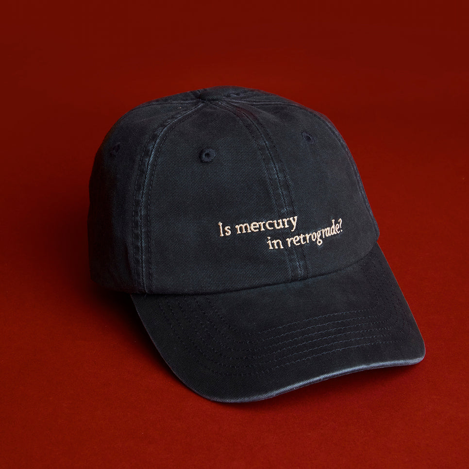 Mercury in Retrograde Cap in Dark Blue-Astrid &amp; Miyu