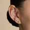Floating Diamond Medium Piercing Stud in Solid Gold-Astrid &amp; Miyu