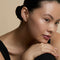 Floating Diamond Medium Piercing Stud in Solid Gold-Astrid &amp; Miyu