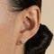 Star Large Piercing Stud in Solid White Gold-Astrid &amp; Miyu