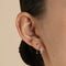 Star Small Piercing Stud in Solid White Gold-Astrid &amp; Miyu