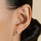 Lightning Bolt Titanium Piercing Stud in Platinum-Astrid &amp; Miyu