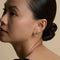 Black Crystal Double Marquise Titanium Piercing Stud in Gold-Astrid &amp; Miyu