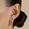 Black Crystal Double Marquise Titanium Piercing Stud in Platinum-Astrid &amp; Miyu