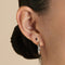Black Crystal Marquise Titanium Piercing Stud in Platinum-Astrid &amp; Miyu
