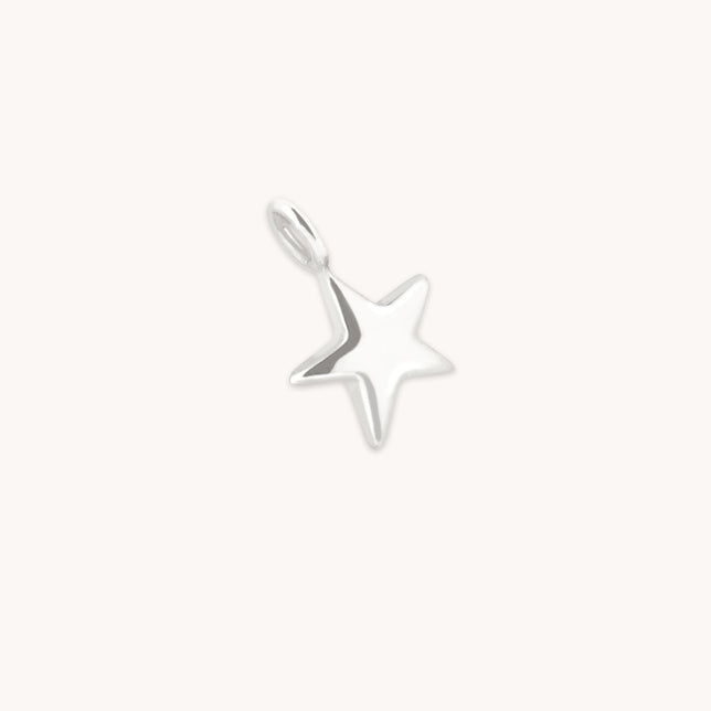 Star Charm 9k White Gold-Astrid &amp; Miyu