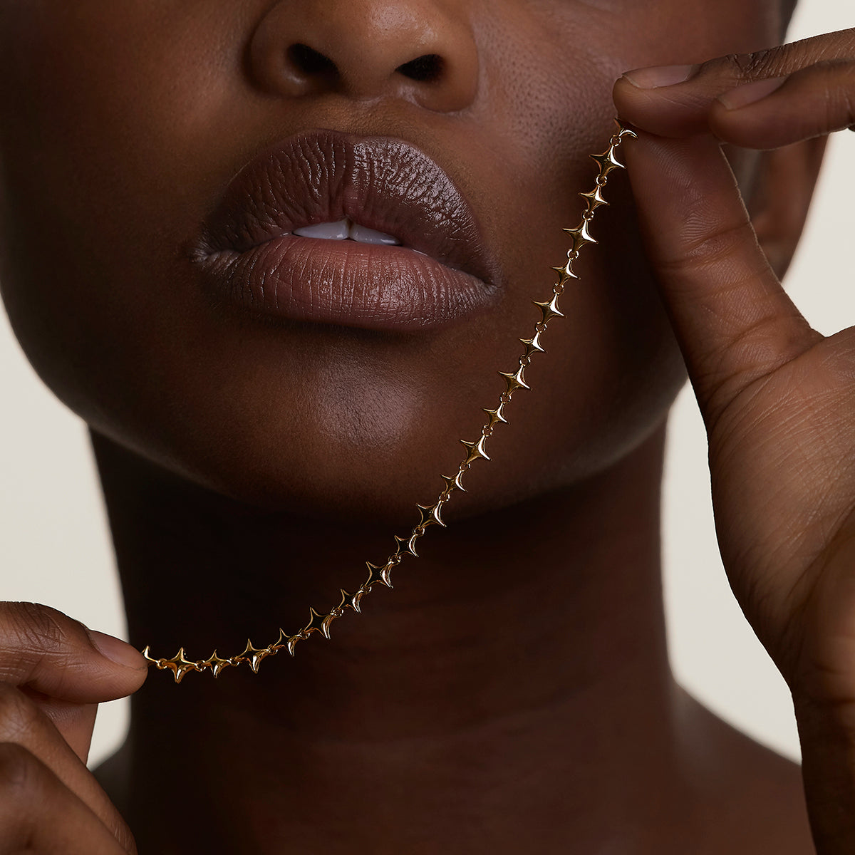 Cosmic Star Chain Bracelet in Gold