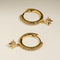 Twilight Star Pavé Hoops in Gold-Astrid &amp; Miyu