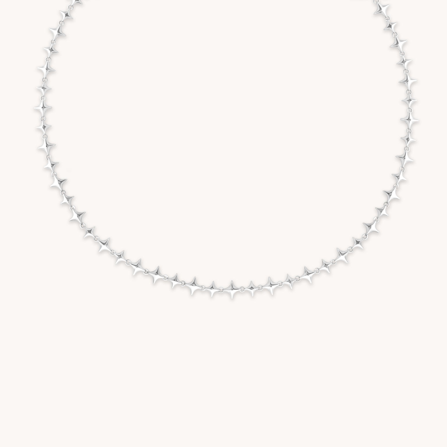 Cosmic Star Chain Necklace in Silver-Astrid &amp; Miyu