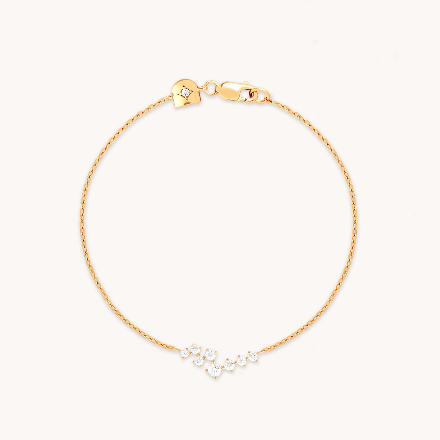 Crystal Scatter Bracelet in Gold-Astrid &amp; Miyu